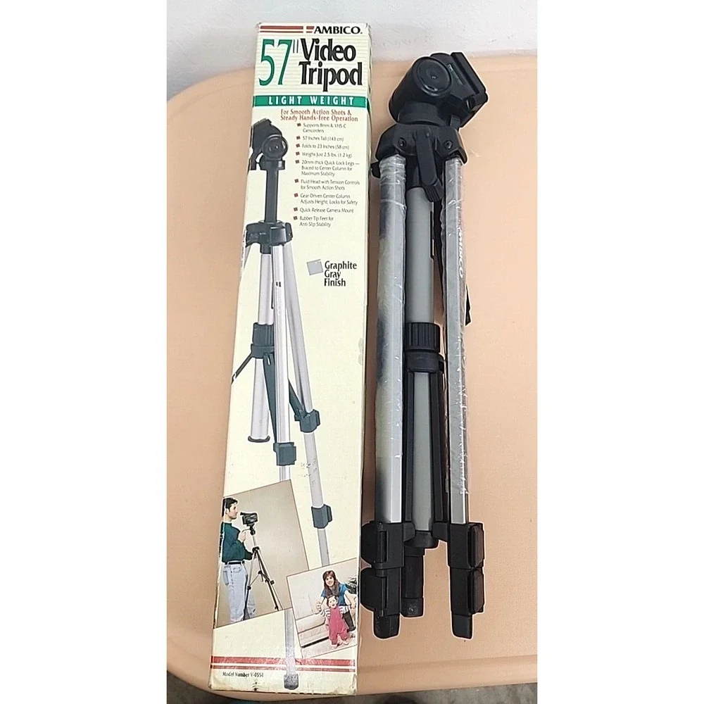 Vintage‎ Ambico V-0554 Tripod Camcorder/8mm Very light 57